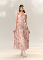 Butterfly Print Holiday Dress